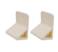 Wakects Repose-pieds de Douche 2 Pièces, Pédale de Douche pour Se Raser les Jambes, Support Antidérapant à Fixation Murale sans Perçage avec Rangement pour Salle de Bain (Jaune crème)
