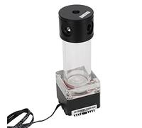 Wakects Réservoir de Pompe à Eau pour Refroidissement Informatique (BLACK) | Construction d\'anode en aluminium PMMA POM, tête de pompe de 4 m, puissance nominale de 8 W, tête maximale de 13 pieds,