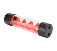Wakects Réservoir D'eau pour PC Water Cooling 200mm, Filetage G1/4, Diamètre 45mm, pour Refroidissement Liquide (rouge)