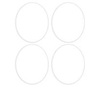 Wakects Rimer DE Roue DE Voiture Gardien 4pcs 16 Pouces R16 RAGNE DE RABLEAU ALLIAM ALILIM RAGNE Sett avec Adhésif Arrière pour Jantes DE Roue à Bord Plat 7 Mm + (White)