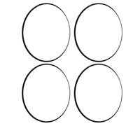 Wakects Rimer DE Roue DE Voiture Gardien 4pcs 16 Pouces R16 RAGNE DE RABLEAU ALLIAM ALILIM RAGNE Sett avec Adhésif Arrière pour Jantes DE Roue à Bord Plat 7 Mm + (Black)