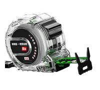 Wakects Ruban à Mesurer épais, Ruban à Mesurer Résistant l'usure Haute efficacité, Antirouille Fiable avec Boîte de Rangement pour le Travail du Bois (7,5 m / 24,6 pieds)