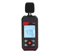 Wakects Sonomètre, Sonomètre ABS 30 à 130 DBA avec écran LCD rétroéclairé, Microphone à Condensateur 1 2 Pouces, Seuils d'alarme, Réponse Rapide pour Atelier de Bureau à Domicile