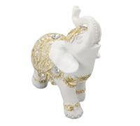Wakects Statue D'éléphant, Décor D'entrée Porte-Bonheur Mignon en Résine | Résine Durable, Décoration D'étagère D'entrée, Placement de Bureau, Utilisation de café de Bureau à Domicile, Figurine de