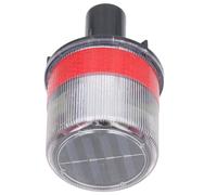 Wakects Stroboscope de sécurité, Lampe d'avertissement de Balise Résistante aux Chocs à énergie Solaire LED Coque PC pour la Route