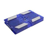 Wakects Support de Refroidissement pour Ordinateur Portable 2 | Ventilateur LED ultra fin, débit d\'air de 5,6 à 28 CFM, vitesse de 500 à 2 500 tr/min, bruit de 23 dBA, deux