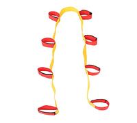 Wakects Tapis de Fixation des Groupes de Course à Pattes 3 5 8 Personnes de Groupe de Fête en Plein Air avec des Jouets d'équipe Elastic Belt for Kids Adults (Personnes normales de version 8)
