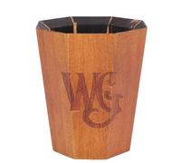 Wakects Tasse à Whisky Tasse à Whisky en Bois Faite à la Main Couche Intérieure Carbonisée en Bois d'hévéa 5,8 X 9,1 X 7,9 Cm Expérience de Gorgée Stable pour Les Amateurs de Bar à Domicile (GT)