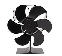 Wakects Ventilateur de Poêle pour Cheminée, Ventilateur de Cheminée à 6 Pales Non électrique pour Poêles à Bois, Fours, Style Papillon LT370 152 Mm