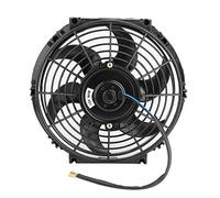 Wakects Ventilateur de refroidissement pour voiture 12 V 80 W Ventilateur de refroidissement pour voiture Ventilateur électrique universel de 10 pouces pour camion remorque avec kit de montage