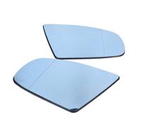 Wakects Verre de Miroir à Ailes Chauffées Grand Angle pour X5 E70 2008-2013 Remplacement Latérale Gauche et Droite avec un Ajustement Direct en Verre Bleu Facile