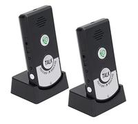Wakects Vocale à 2 Voies, 2 Packs Wireless Intercom Unités de Système de Sonnette à Longue Portée 1000m Aire Ouverte 20-50m à Travers Le Mur pour Le Bureau à Domicile