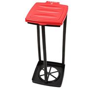 Wakeman Outdoors Support de sac poubelle pliable pour poubelle et utilisation intérieure/extérieure - Idéal pour le camping recyclage et plus encore (Rouge)