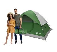 Wakeman Outdoors Tente de camping pour 4 personnes avec toit et sac de transport - Tente familiale facile à déployer pour les essentiels du camping, la plage, la randonnée, l'alpinisme et le camping