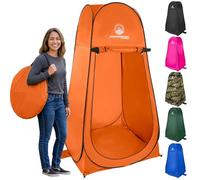 Wakeman Outdoors - Tente de Douche, Dressing ou Cabine de Toilette Portable avec Sac de Transport pour Camping, Plage ou hayon - Orange