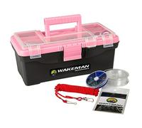 Wakeman Pêche Unique Plateau Boîte d'accessoires 55 PC Tackle Kit, 80-FSH5017, Rose