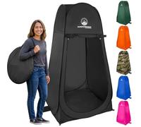 Wakeman Tente Pop-up Portable - Intimité instantanée, Douche et Table à Langer - Abri d'extérieur Pliable pour Le Camping, la Plage et la Pluie avec Sac de Transport par Outdoors, Noir