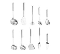 WakiHong 10 pièces Ensemble d'ustensiles de cuisine en acier inoxydable Ustensiles de Cuisine inox Ustensiles de Cuisine,Cooking Utensils,passe au lave-vaisselle,idéal pour tous les besoins