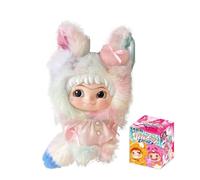 Wakuku Fox & Bunny Trick Or Treat Série Blind Box Action Poupée Mystery Box Mignon Jouet aléatoire Cadeau d'anniversaire Halloween Cadeau de collection 1 pièce