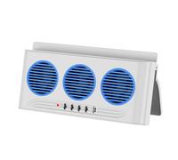 Wakuuea Ventilateur solaire pour voiture,Trois de ventilation et refroidissement avec éclairage - Ventilateur de Véhicule,Pour Fourgon Camion Poids Lourd Caravane SUV Daily Driving Road Trip