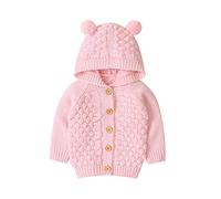 Walabe Vetement Bebe Garcon/Fille Naissance | Manteau Portage Bebe en Tricot Pull à Capuche Veste Bebe Fille Hiver Blouson