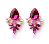 Walaka Boucles D'Oreilles Mode Pendant Femme-1 Paire Mode Femme Strass Crystal Goutte Alliage Oreille Goujons Boucles D'Oreilles (C)