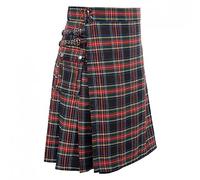 Walaka Kilt Jupe Homme Écossaise Rétro Traditionnelle Vintage Jupon Classique Déguisement d'Écossais Costume Tartan Highlander pour Cosplay Fête Carnaval
