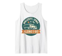Walcott Iowa T-Shirt Along I-80 Truck Stop Vintage Graphic Débardeur