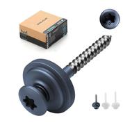 WALCUR Vis Spengler ø 4.5 x 25mm de Terrasse Autoperceuses en Acier Inoxydable 100 Pièces anthracite gris