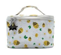 Wald Trousse de toilette abeilles pour enfants, aventures heureuses, décoration d'abeilles, pour voyage, sport et école, 20 x 14 x 13 cm