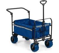 Waldbeck Easy Rider Chariot de transport + barre charge 70kg bleu G