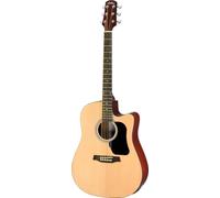 WALDEN Guitare folk Dreadnought Cutaway Laque satinée EQ Sac