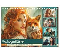Waldgeflüster. Die mystischen Frauen der alten Pfade (Tischkalender 2026 DIN A5 quer), CALVENDO Monatskalender: Die geheimnisvolle Verbindung zwischen ... mystisch-verzierten, mittelalterlichen Welt