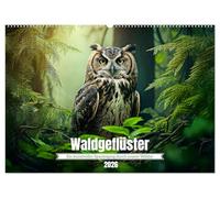 Waldgeflüster - ein kunstvoller Spaziergang durch unsere Wälder (Wandkalender 2026 DIN A2 quer), CALVENDO Monatskalender: KI animierte Bilder mit wunderschönen Waldmotiven im fotorealistischen Stil