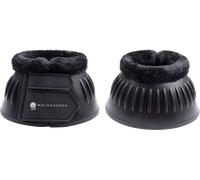 Waldhausen Cloches de Protection en Caoutchouc avec Bordure en Fourrure Synthétique, Noires - XL