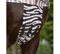 Waldhausen Couverture Anti-eczéma Zebra Premium avec effet noir et blanc 155 cm