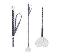 WALDHAUSEN Cravache pour enfant avec tapette à petits cœurs, 65 cm, bleu