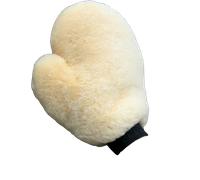 Waldhausen Gant de Pansage en Peau d’Agneau, Naturel - 1 pcs