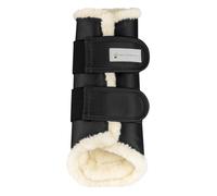 WALDHAUSEN Guêtres de dressage Comfort, Taille M, Couleur : noir/naturel