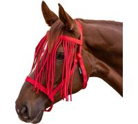 Waldhausen Licol de pâturage avec franges anti-mouches, Taille:Plein-sang, Couleur:Rouge