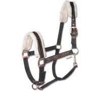 Waldhausen Licol Élégant, Noir/Or Rose - Pony