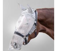 Waldhausen Masque anti-mouches Premium avec protection des oreilles et du nez Fixation au licol gris argenté WB