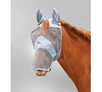 Waldhausen Masque Anti-Mouches Premium avec Protection des Oreilles et du Nez, Gris Argenté - Pony