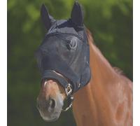 Waldhausen masque anti-mouches PREMIUM avec protection des oreilles noir protection UV, taille:VB