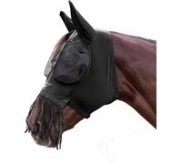 Waldhausen Masque anti-mouches Puck avec franges nasales Noir VB