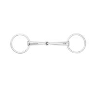 Waldhausen Mors à anneaux pour poney, brisure simple en acier inoxydable 10,5 cm