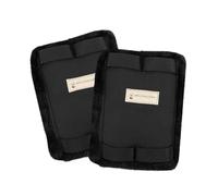 WALDHAUSEN Paire de protections de boucle pour sangles courtes en fourrure, noires