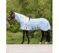 Waldhausen Couverture Anti-Mouches et Anti-Eczéma PROTECT, Bleu Clair/Bleu Foncé - 155 cm