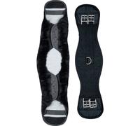 Waldhausen Sangle courte en peau d'agneau noire, taille:70 cm