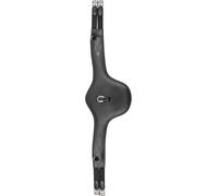 WALDHAUSEN Sangle de selle en cuir avec bavette ventrale, noir, 140 cm